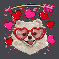 Valentine's Day White Pomeranian Long Sleeve Tee | Teevron