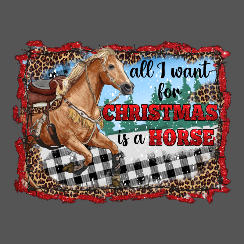 All I Want For Christmas Is A Horse  With Farm Zipper Hoodie by RanaPortraitStore | Teevron