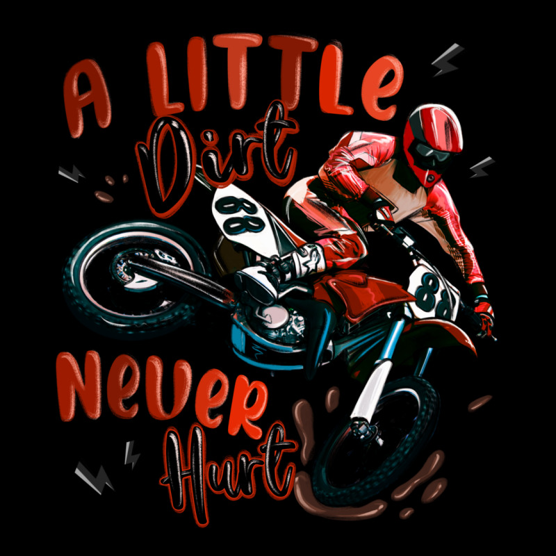 A Little Dirt Never Hurt Dirt Bike Urban Hoodie by MaliasSmallBusiness | Teevron