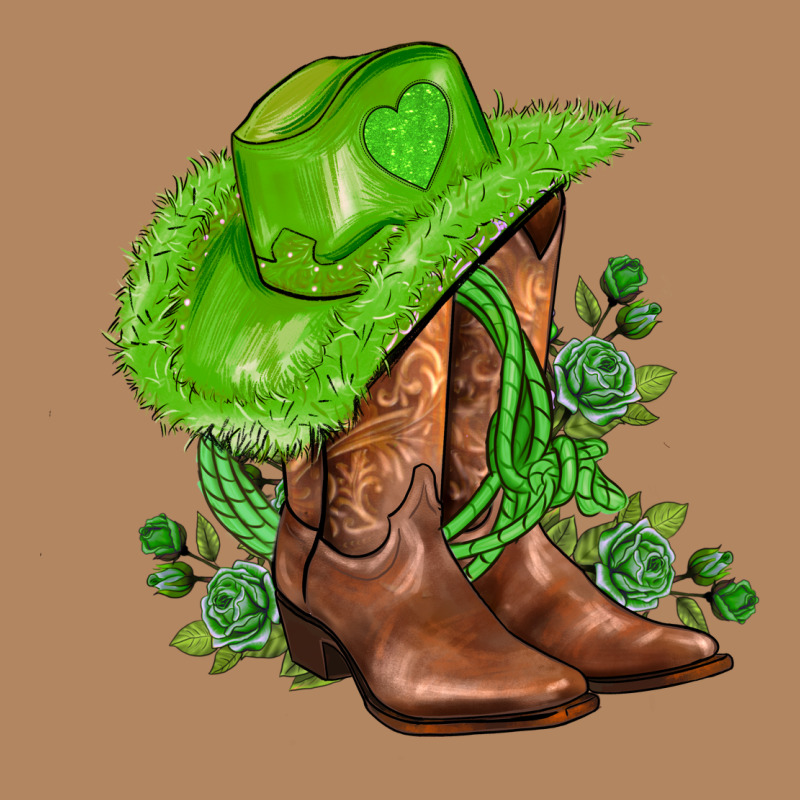 Green  Cowgirl And Roses Long Sleeve Tee by AdoDesignShop | Teevron