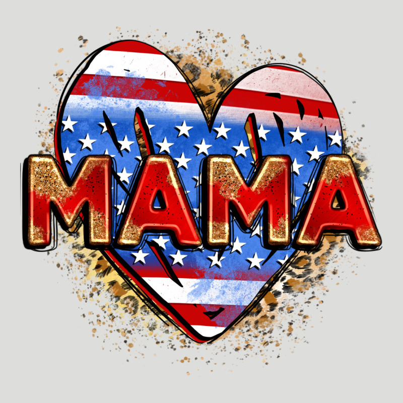 American Mama Heart Zipper Hoodie by Zillion Design Studio | Teevron