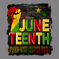 Juneteenth Fist Free Ish Since 1865 With Background Heavyweight Hoodie | Teevron