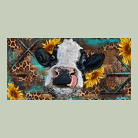 Baby Cow With Sunflower And Leopard Long Sleeve Tee | Teevron