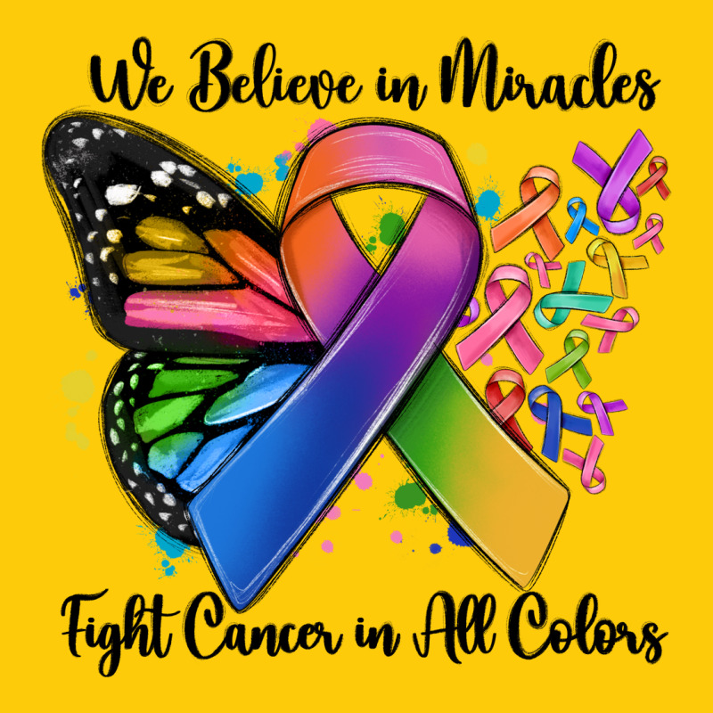 We Believe In Miracles Fight Cancer In All Colors Premium Hoodie by MaliasSmallBusiness | Teevron