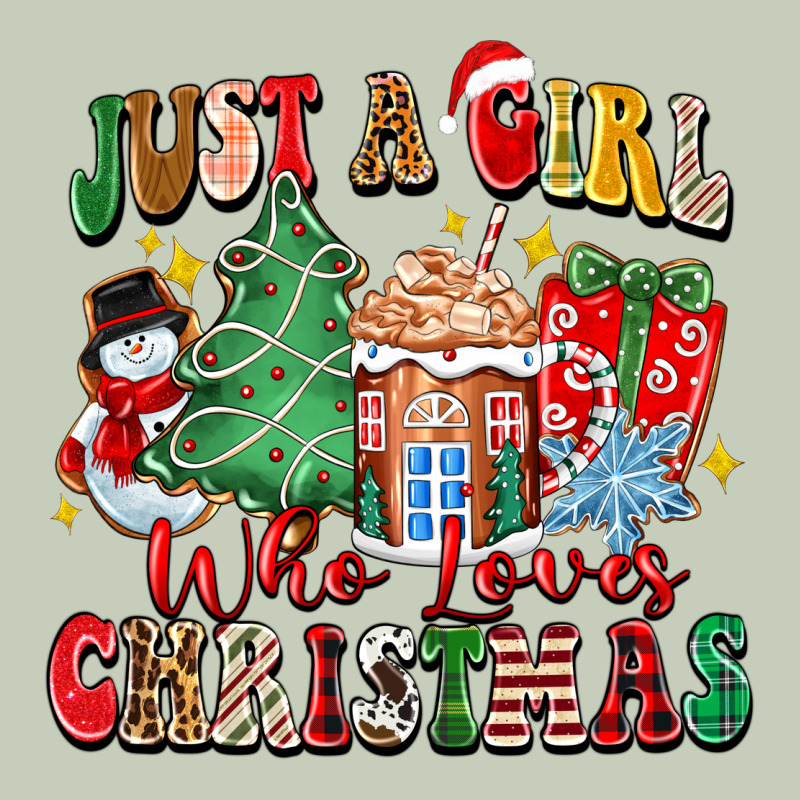Just A Girl Who Loves Christmas Long Sleeve Tee by Zillion Design Studio | Teevron