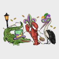 Mardi Gras Alligator Crawfish Pelican Urban Hoodie | Teevron