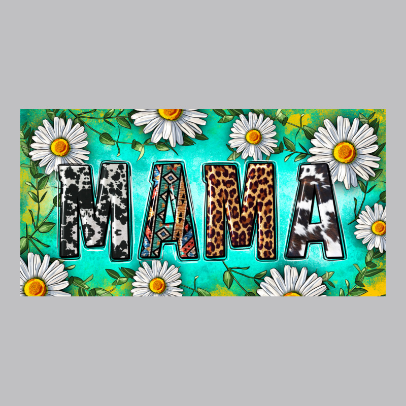 Turquoise And Daisy Mama Long Sleeve Tee by RanaPortraitStore | Teevron