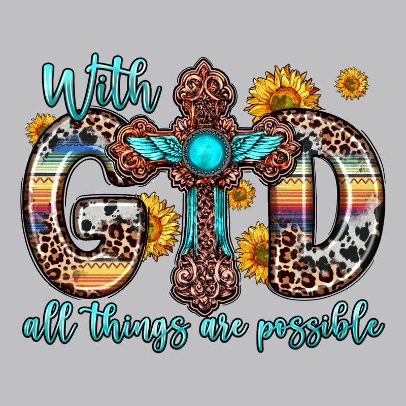 With God All Things Are Possible Cross Classic Tee by Zillion Design Studio | Teevron