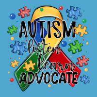 Autism Listen Learn Advocate Premium Hoodie | Teevron