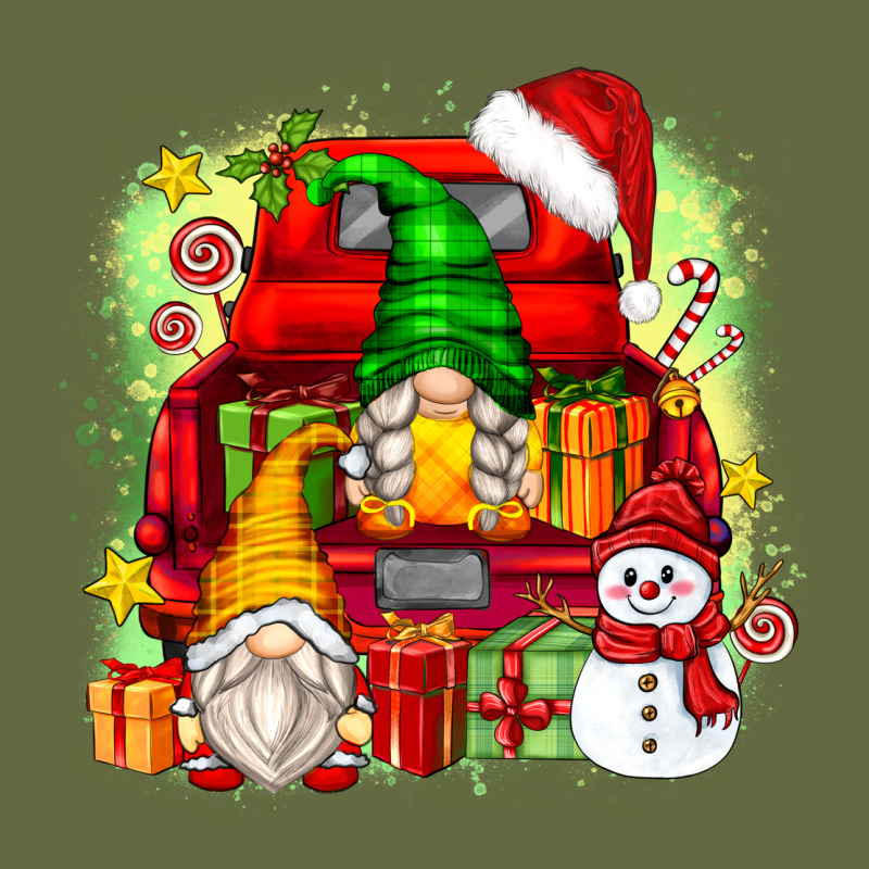Christmas Gnome Truck Long Sleeve Tee by Zillion Design Studio | Teevron