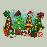Christmas Trees With Football Long Sleeve Tee | Teevron