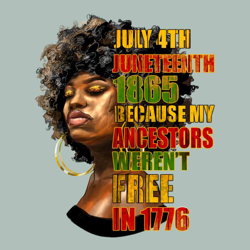 Juneteenth 1885 Because My Ancestors Weren't Free In 1776 Black Woman Heavyweight Hoodie by HRA Design Shop | Teevron