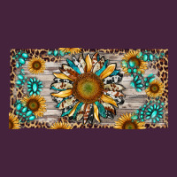 Western Sunflower And Gemstone License Plate Long Sleeve Tee | Teevron