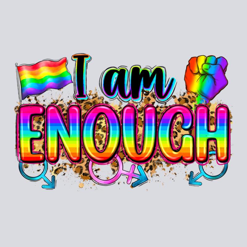 I Am Enough Zipper Hoodie by Zillion Design Studio | Teevron