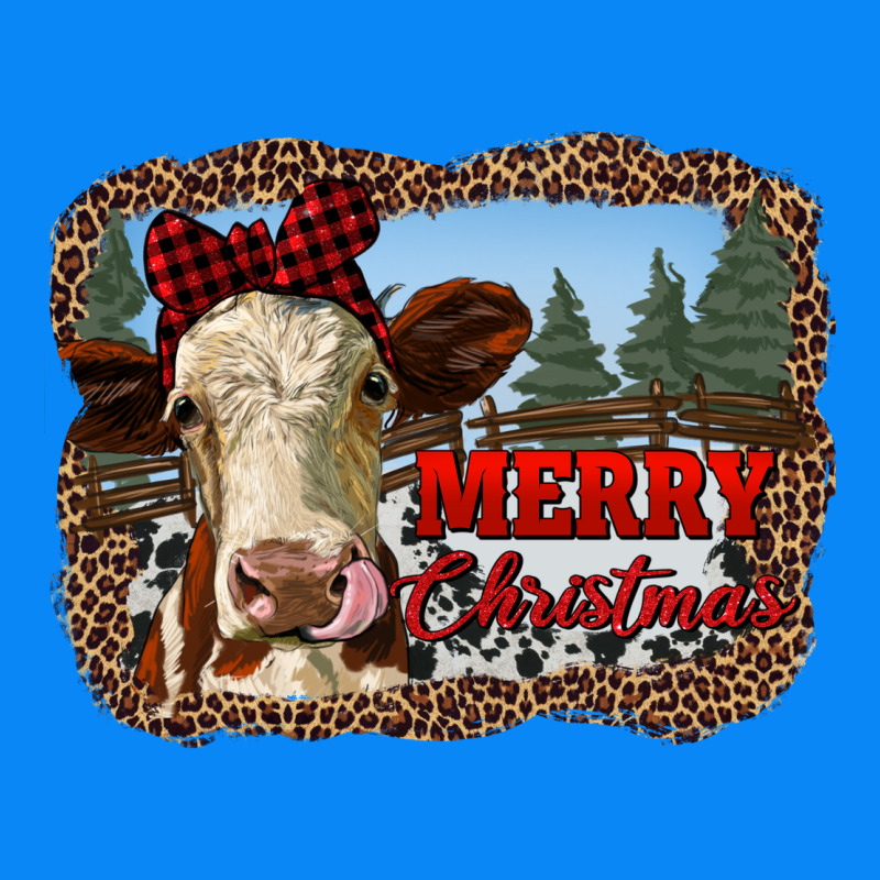Merry Christmas Heifer Cow With Farm Zipper Hoodie by RanaPortraitStore | Teevron