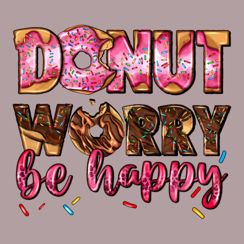 Donut Worry Be Happy Vintage Hoodie by AdoDesignShop | Teevron