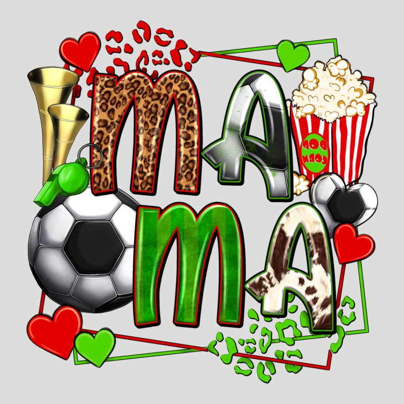 Mama Soccer With Popcorn Zipper Hoodie by texasbilliewilder | Teevron