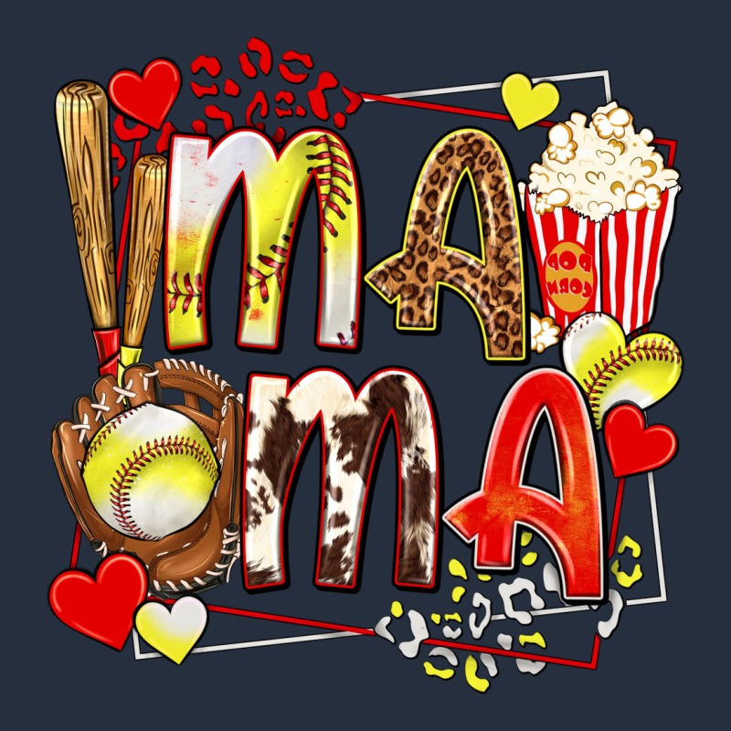 Mama Softball Baseball With Popcorn Zipper Hoodie by texasbilliewilder | Teevron