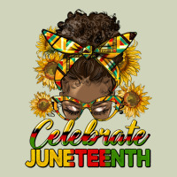 Celebrate Juneteenth Black Woman Bun Heavyweight Hoodie | Teevron