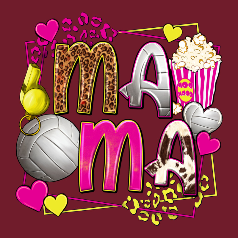 Mama Volleyball With Popcorn Zipper Hoodie by texasbilliewilder | Teevron