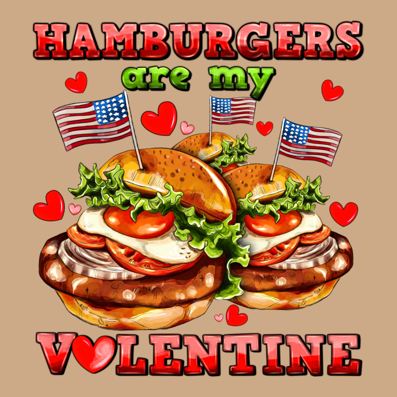 Hamburger Are My Valentine Vintage Hoodie by AdoDesignShop | Teevron