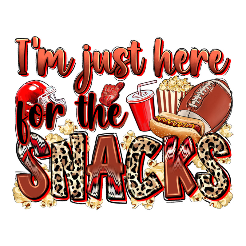 I'm Just Here For The Snacks American Football Zipper Hoodie by Zillion Design Studio | Teevron