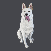 Hand Drawing White Shepherd Long Sleeve Tee | Teevron