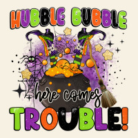 Kids Halloween Hubble Bubble Here Comes Trouble Vintage Tee | Teevron