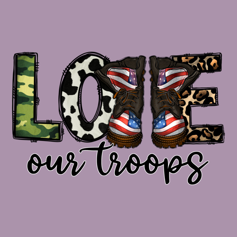 Love Our Troops Heavyweight Hoodie by CowhideDigitalArt | Teevron