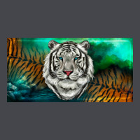 White Tiger Forest License Plate Long Sleeve Tee | Teevron