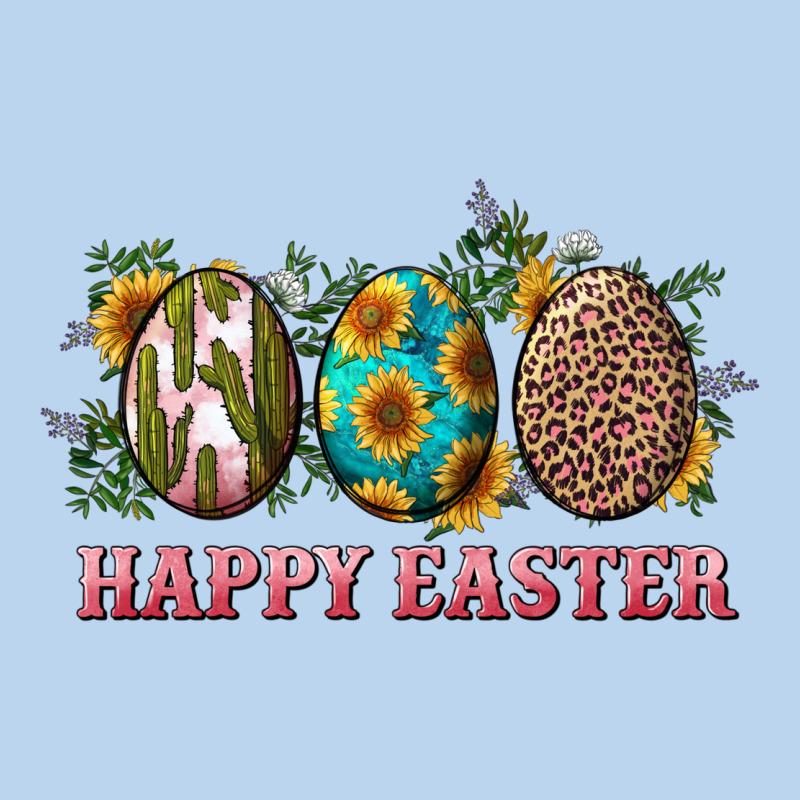 Happy Easter Eggs With Sunflower Leopard And Cactus Classic Tee by RanaPortraitStore | Teevron