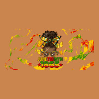 Juneteenth Afro Messy Bun Libbey Glass Heavyweight Hoodie | Teevron