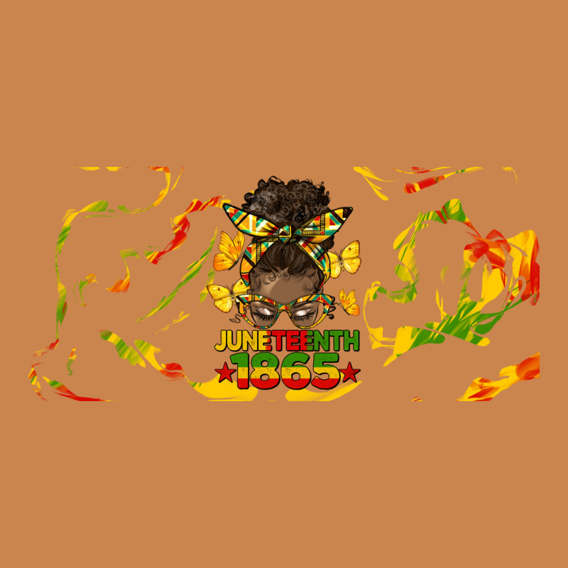 Juneteenth Afro Messy Bun Libbey Glass Heavyweight Hoodie by HRA Design Shop | Teevron