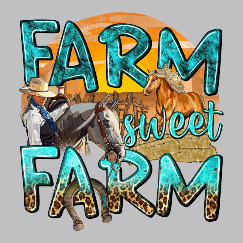 Farm Sweet Farm With Horses Long Sleeve Tee by texasbilliewilder | Teevron