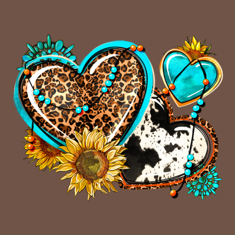 Western Leopard Pride  Hearts Premium Sweatshirt by AdoDesignShop | Teevron