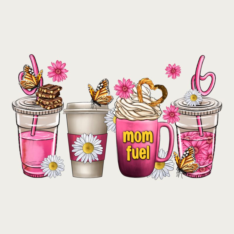 Mom Fuel Coffee Cups Zipper Hoodie by texasbilliewilder | Teevron