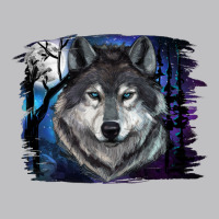 Wolf And Full Moon Long Sleeve Tee | Teevron
