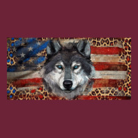 Wolf With American Flag And Leopard Long Sleeve Tee | Teevron