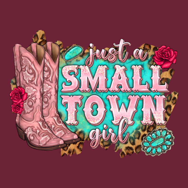 Just A Small Town Girl Cowgirl Boots Long Sleeve Tee by texasbilliewilder | Teevron