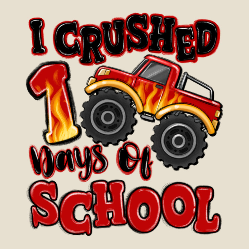 I Crushed 100 Days Of School Monster Truck Urban Hoodie by MaliasSmallBusiness | Teevron