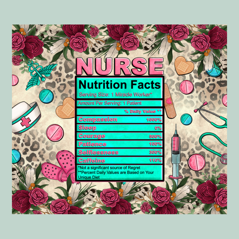 Nurse Nutrition Facts Zipper Hoodie by Zillion Design Studio | Teevron