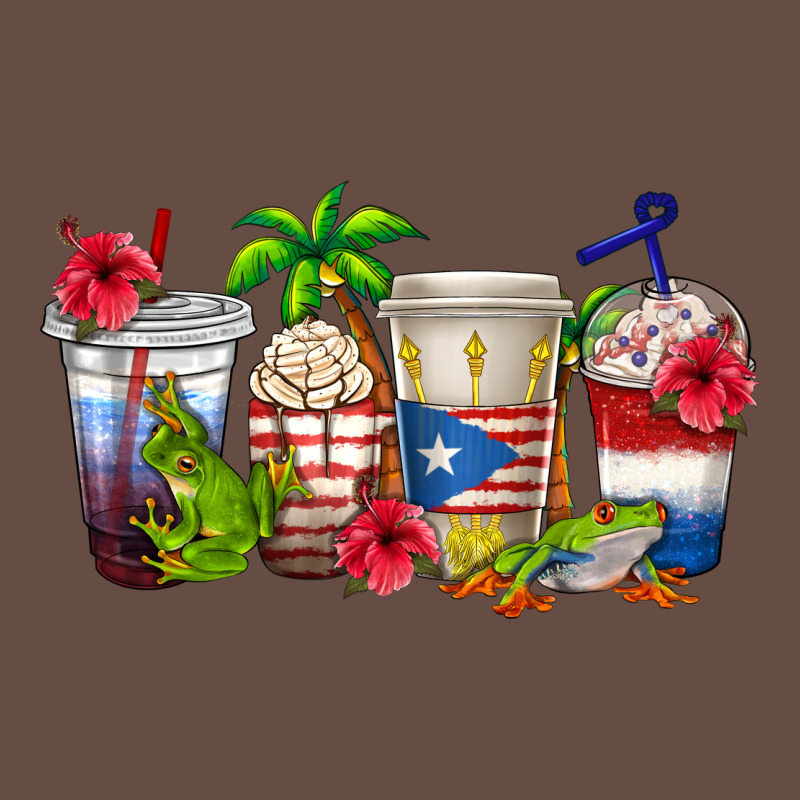 Puerto Rico Coffee Cups Long Sleeve Tee by texasbilliewilder | Teevron
