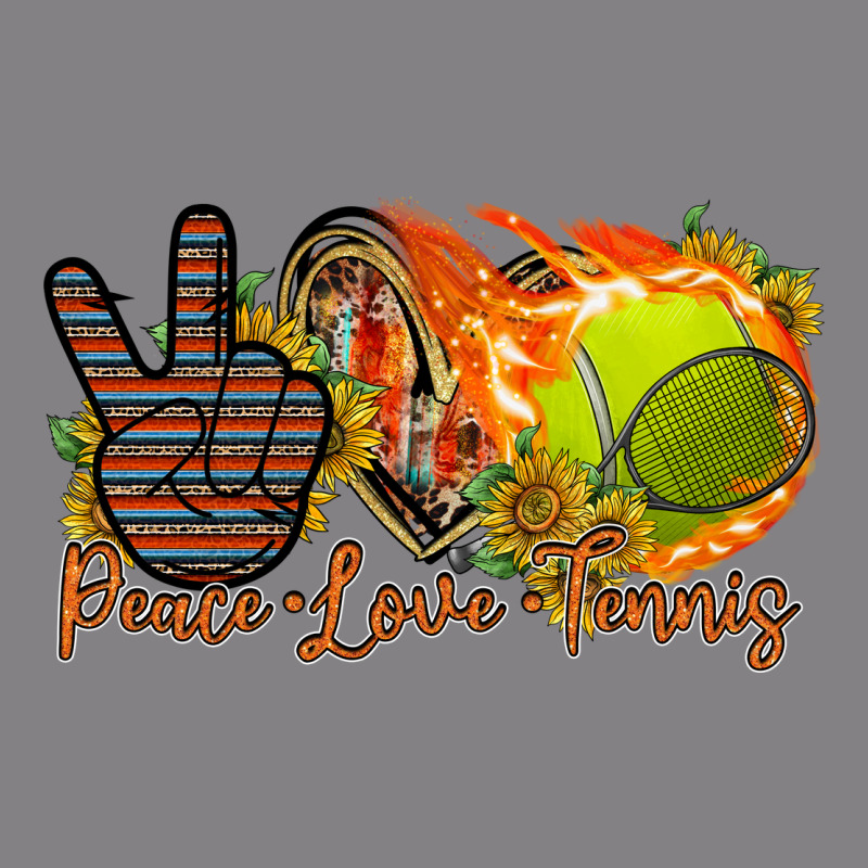 Peace Love Tennis Heavyweight Hoodie by RacoonDesign | Teevron