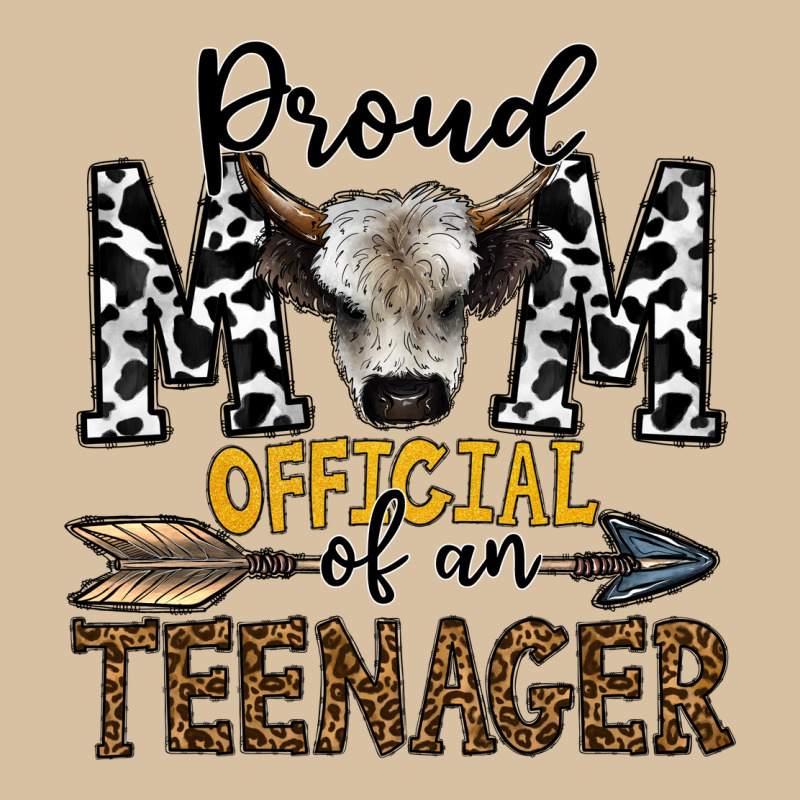 Proud Mom Official Of An Teenager Heavyweight Hoodie by CowhideDigitalArt | Teevron