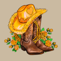 Yellow  Cowgirl And Roses Long Sleeve Tee | Teevron