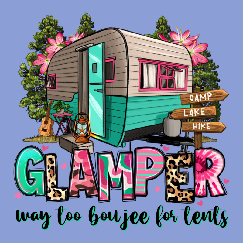 Glamper Way Too Boujee For Tents 2 Long Sleeve Tee by RanaPortraitStore | Teevron