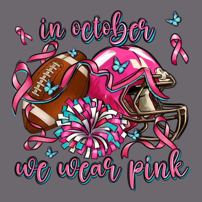 In October We Wear Pink Football Premium Sweatshirt by AdoDesignShop | Teevron
