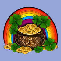 St Patricks Shamrock Gold Leopard Rainbow Classic Tee | Teevron