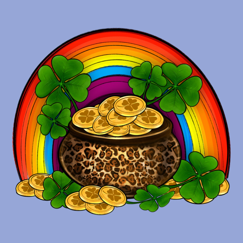 St Patricks Shamrock Gold Leopard Rainbow Classic Tee by RanaPortraitStore | Teevron