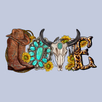 Western Love Bull Skull With Gemstone And Sunflowe Long Sleeve Tee | Teevron